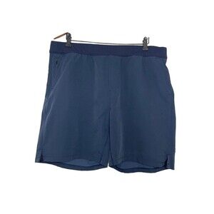 Public Rec Shorts Mens 40 Navy Blue Flex Active Stretch Running Gym 7"